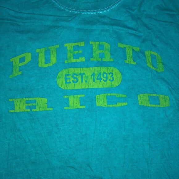 Men's Teal ‘Puerto Rico’ Graphic Tee - Picture 4 of 5